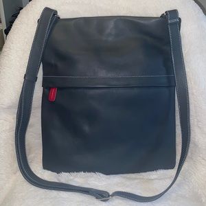 Mywalit large leather crossbody handbag